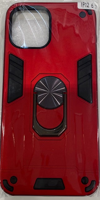 iPhone 12 Pro Max Ring Case - Red